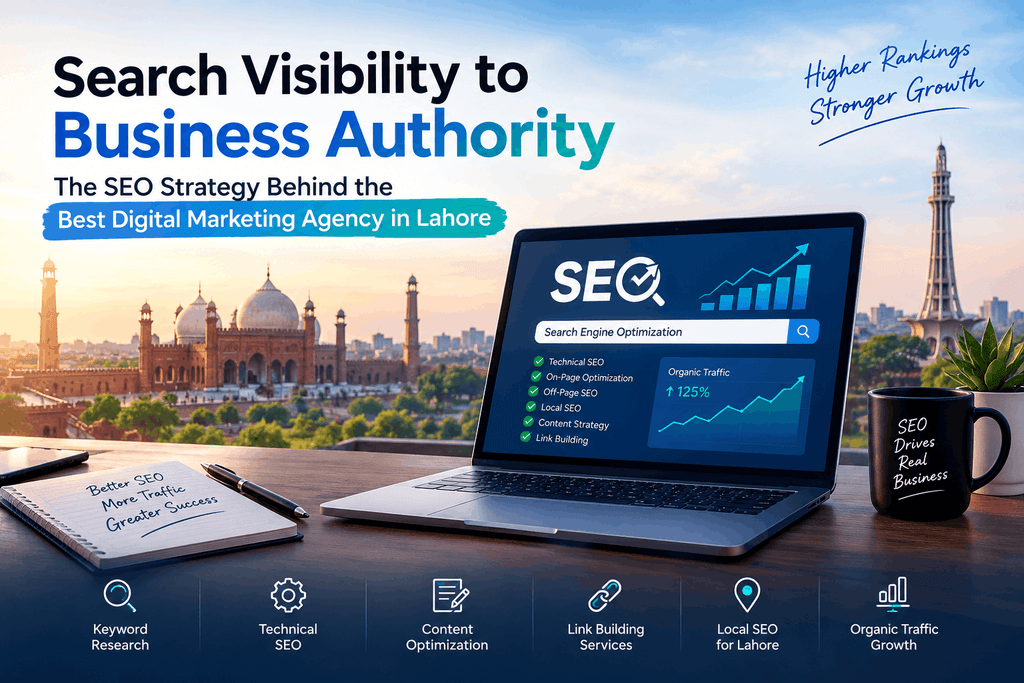 Best digital marketing agency in Lahore providing SEO services, keyword research, technical SEO, and organic traffic optimization.