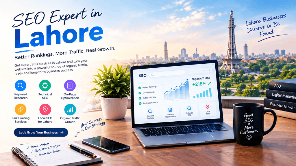 SEO expert in Lahore providing professional SEO services and organic traffic growth
Copy Alt Text